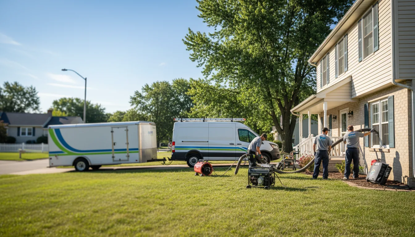 Flooded Basement Restoration And Cleanup With Repair in Shafer, MN near me